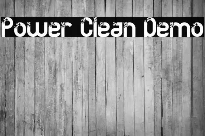 Power Clean Demo Caratteri examples