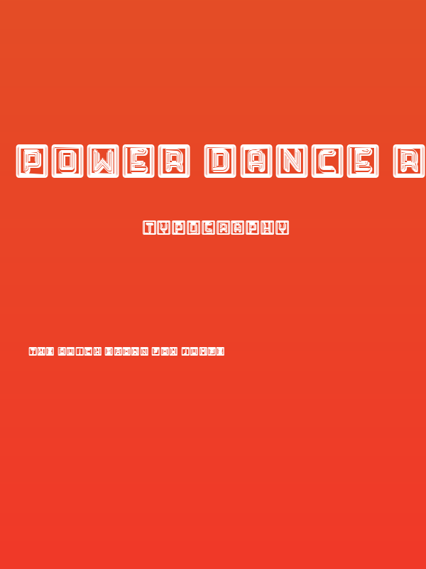 Power Dance Regular Poster