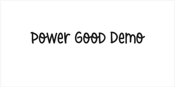Power Good Demo Logo