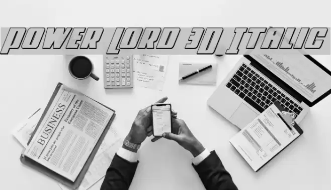 Power Lord 3D Italic examples