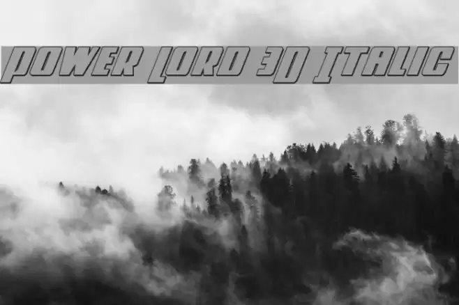 Power Lord 3D Italic examples