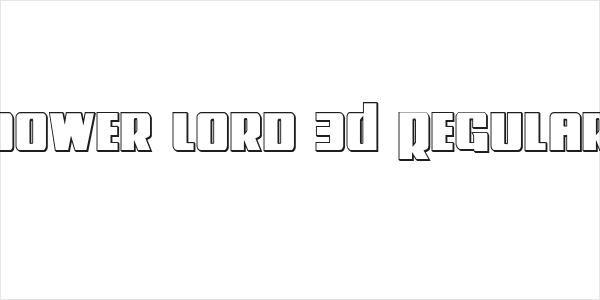 Power Lord 3D Regular Logo