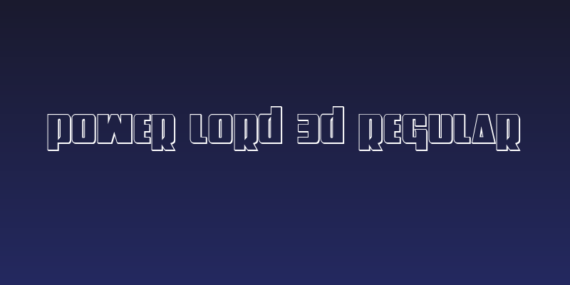 Power Lord 3D Regular Social Header