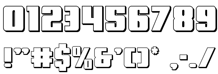 Power Lord 3D Font OTHER CHARS