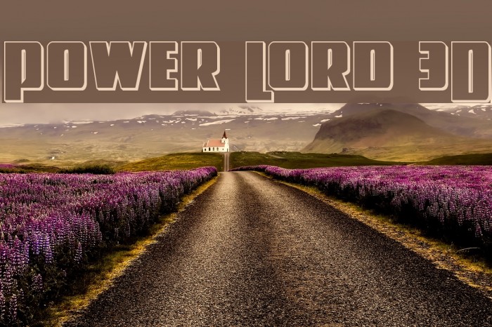 Power Lord 3D Font examples