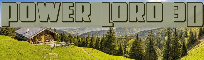 Power Lord 3D Font examples