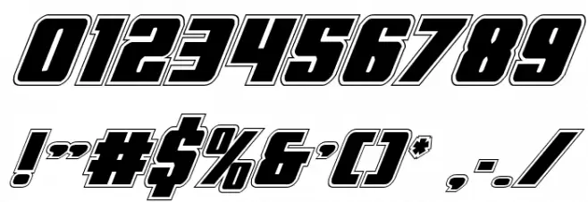 Power Lord Academy Italic Font OTHER CHARS