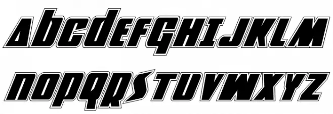 Power Lord Academy Italic Шрифта ВЕРХНИЙ