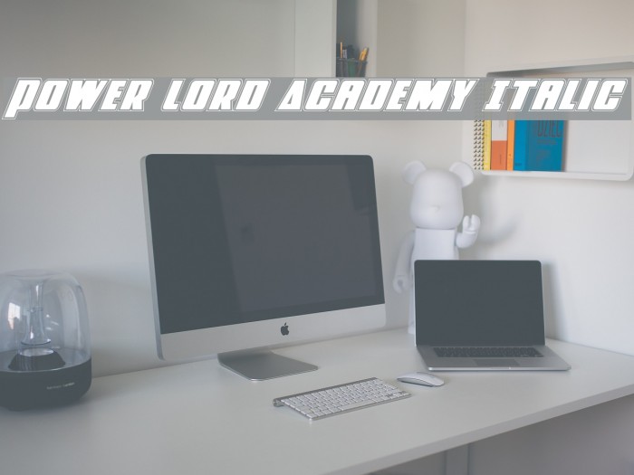 Power Lord Academy Italic Example 1