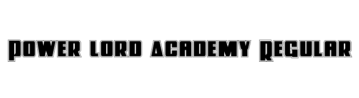 Power Lord Academy Regular  font caratteri gratis