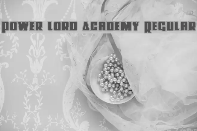 Power Lord Academy Regular Font examples