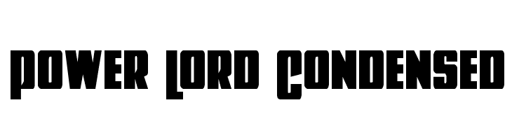 Power Lord Condensed  baixar fontes gratis