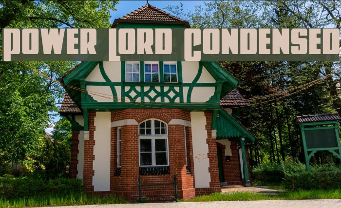 Power Lord Condensed Font examples