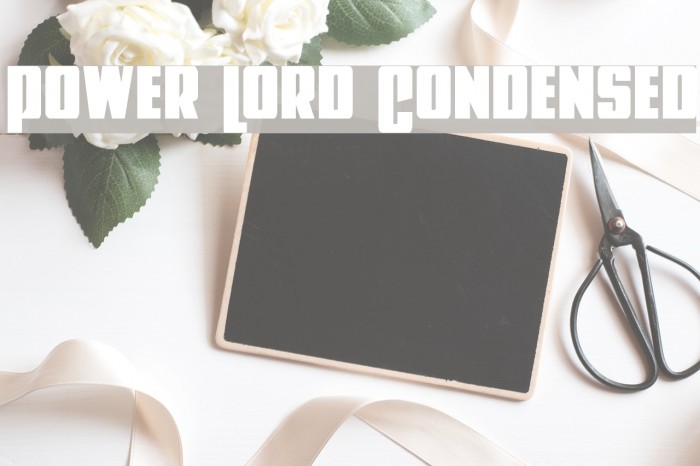 Power Lord Condensed Font examples