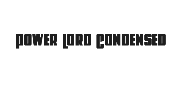 Power Lord Condensed Logo
