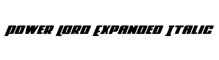 Power Lord Expanded Italic  Frei Schriftart Herunterladen
