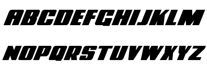 Power Lord Expanded Italic Font LOWERCASE