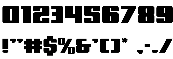 Power Lord Expanded Font OTHER CHARS