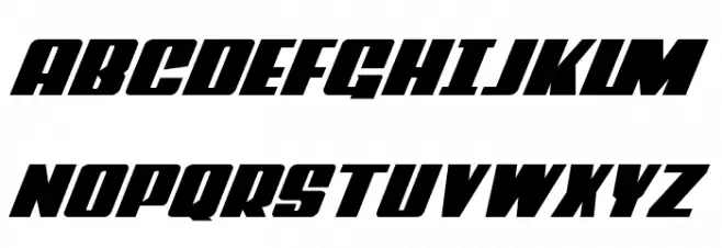 Power Lord Extra-Expanded Italic フォント 大文字