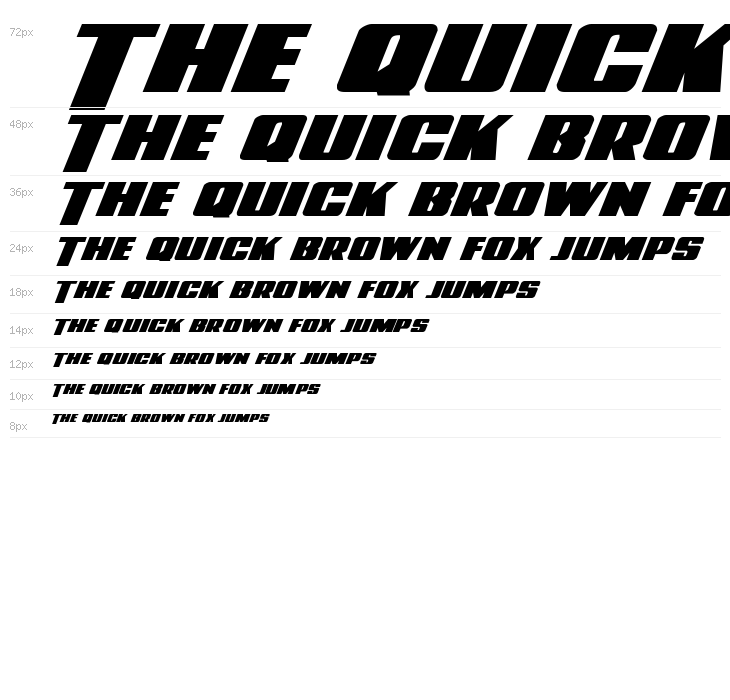 Power Lord Extra-Expanded Italic Waterfall