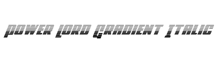 Power Lord Gradient Italic  Frei Schriftart Herunterladen