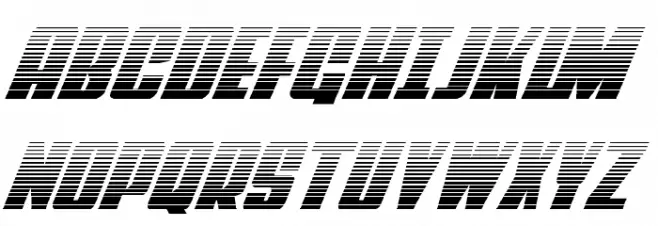 Power Lord Gradient Italic Fonte MAIÚSCULAS