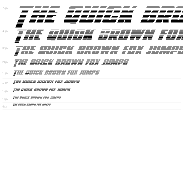 Power Lord Gradient Italic Waterfall