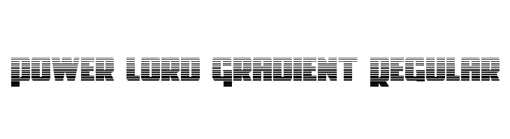 Power Lord Gradient Regular  フリーフォントのダウンロード