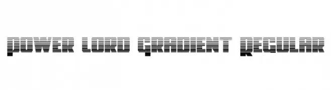 Power Lord Gradient Regular  Скачать бесплатные шрифты
