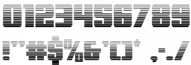 Power Lord Gradient Regular Font OTHER CHARS