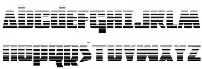 Power Lord Gradient Regular Font Litere mari