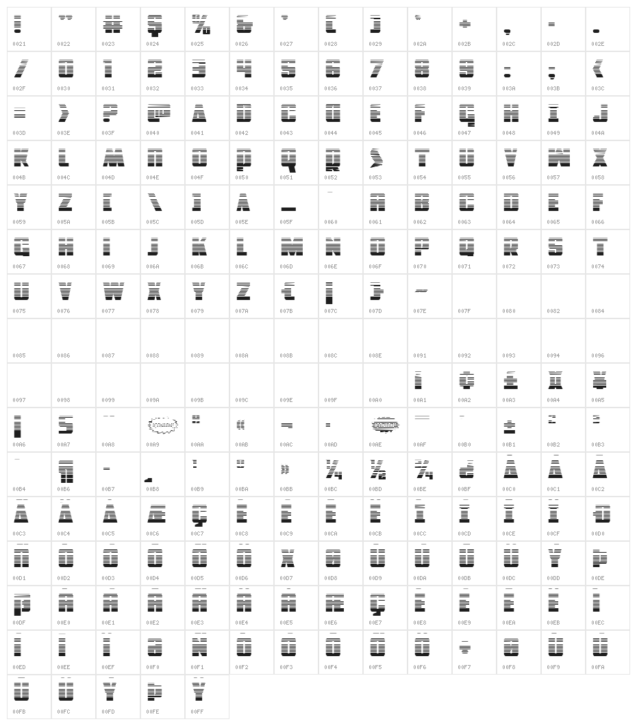 Power Lord Gradient Regular Character Map
