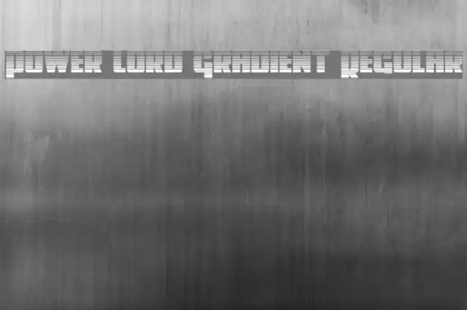 Power Lord Gradient Regular Font examples