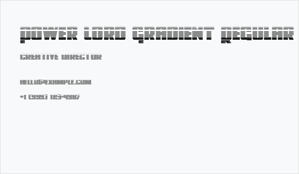 Power Lord Gradient Regular Business Card
