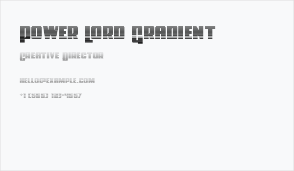 Power Lord Gradient Business Card