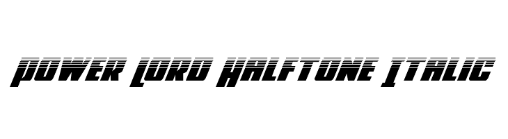 Power Lord Halftone Italic  font caratteri gratis