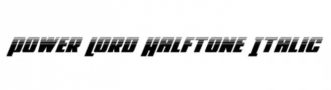 Power Lord Halftone Italic  フリーフォントのダウンロード