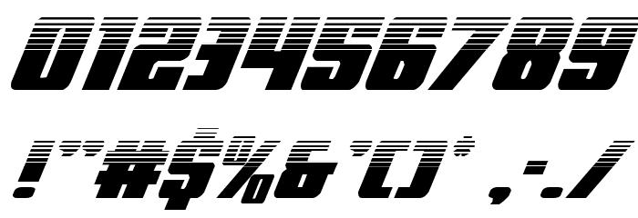Power Lord Halftone Italic Font OTHER CHARS