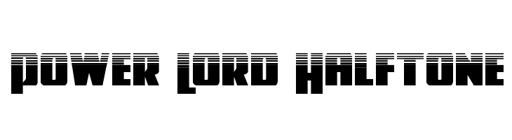 Power Lord Halftone  font caratteri gratis