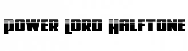 Power Lord Halftone  フリーフォントのダウンロード