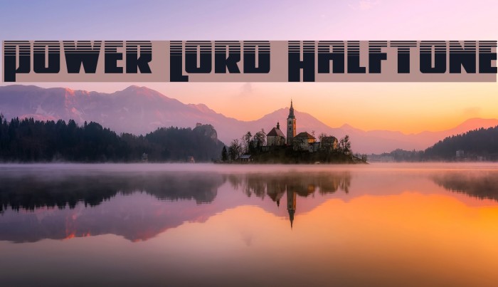 Power Lord Halftone Font examples