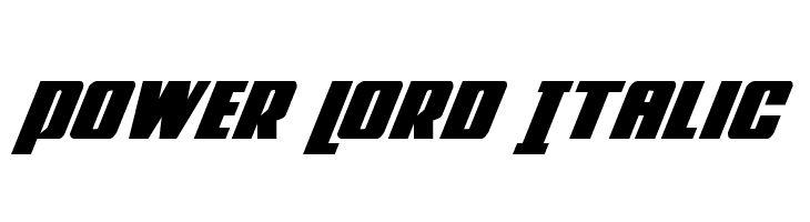 Power Lord Italic  免费字体下载