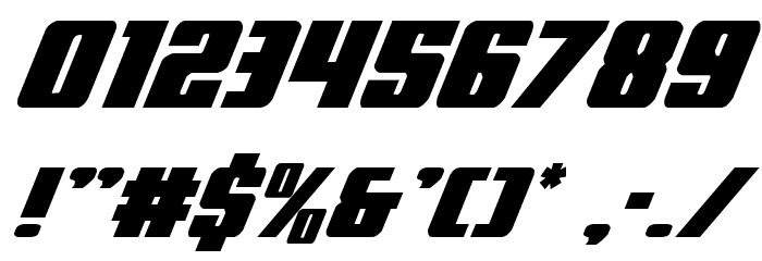 Power Lord Italic Font OTHER CHARS