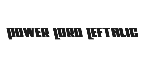 Power Lord Leftalic Logo