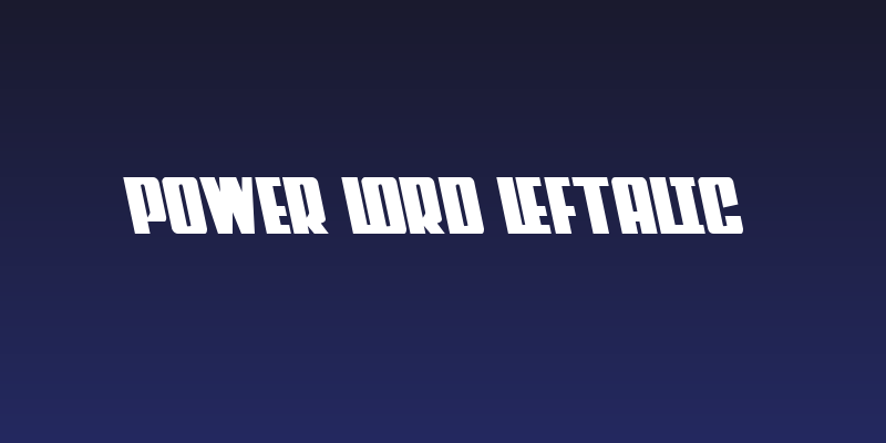 Power Lord Leftalic Social Header