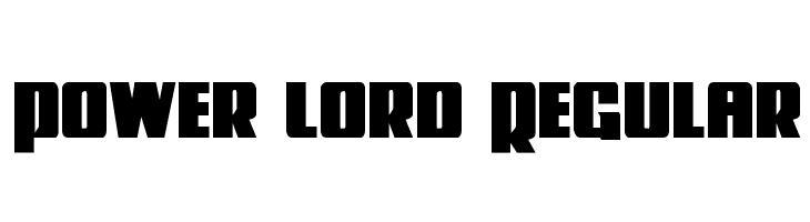 Power Lord Regular  لخطوط تنزيل