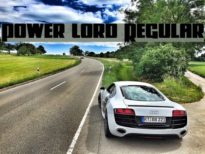 Power Lord Regular Font examples