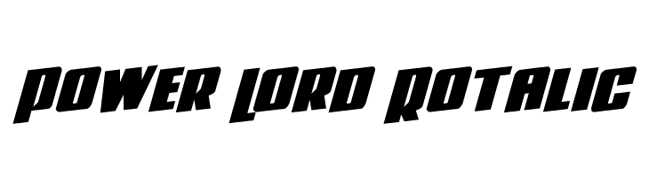 Power Lord Rotalic Font