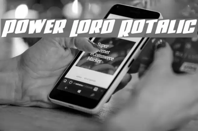 Power Lord Rotalic Font examples