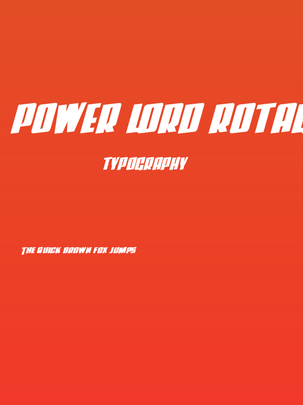 Power Lord Rotalic Poster